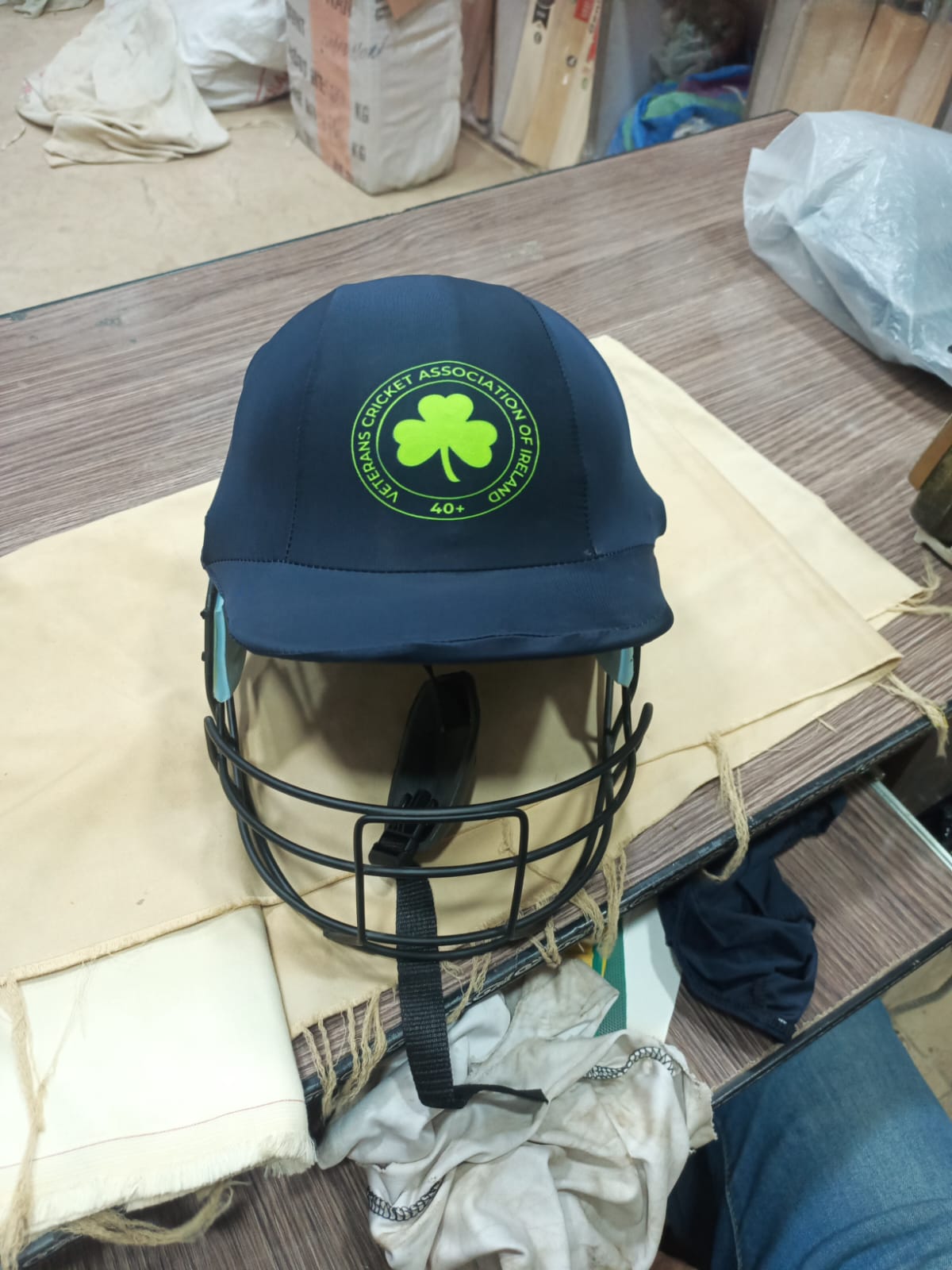 Veterans Cricket Association of Ireland helmet
