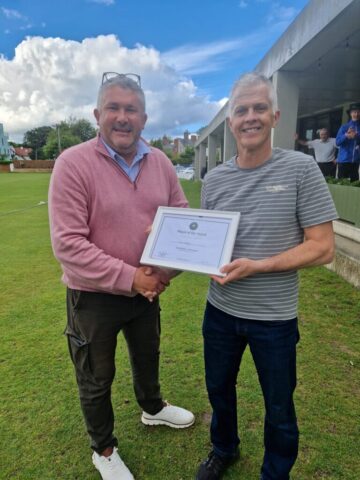 Simon Thompson - Player of the match