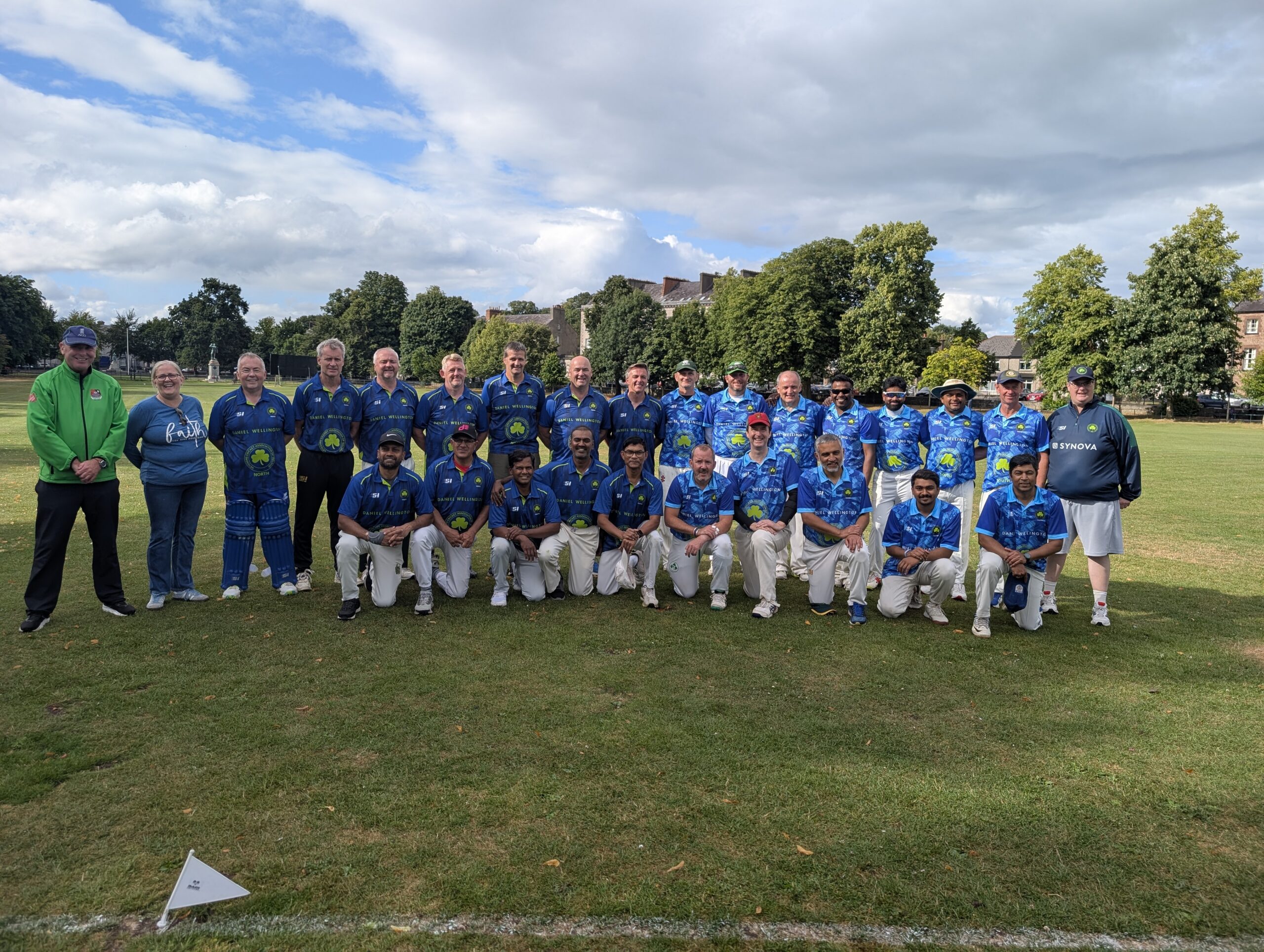 North and South Over 50's teams together at The Mall, Armagh